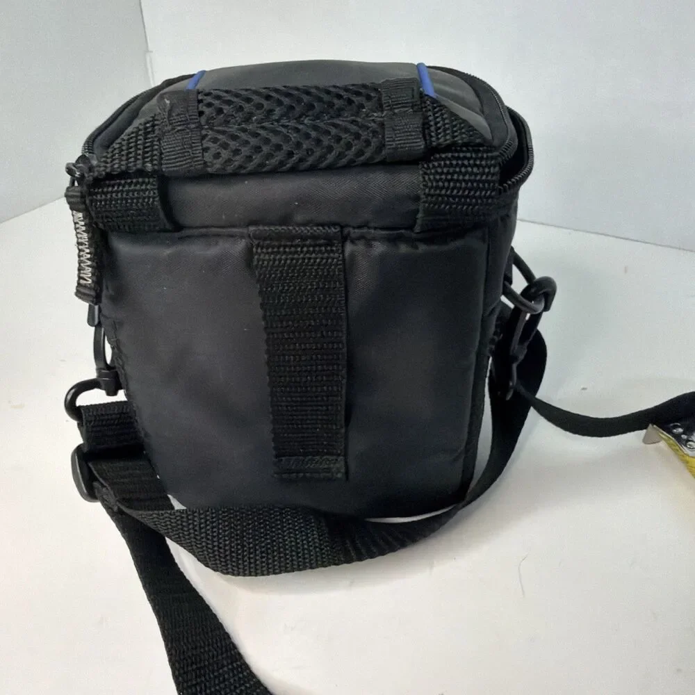 Case Logic Small Camera Case ~ Black And Blue Vintage